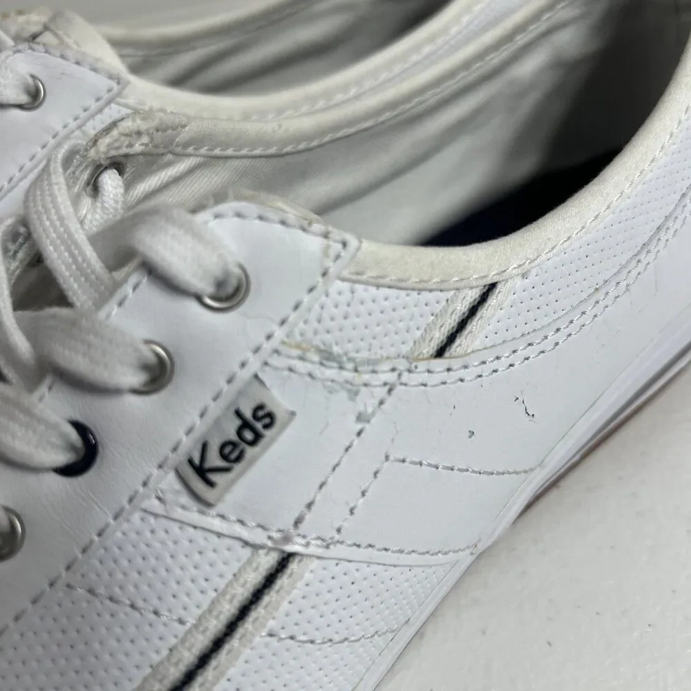 Keds Ortholite Shoes Women’s Size 8.5 White Leather Memory Foam Sneakers